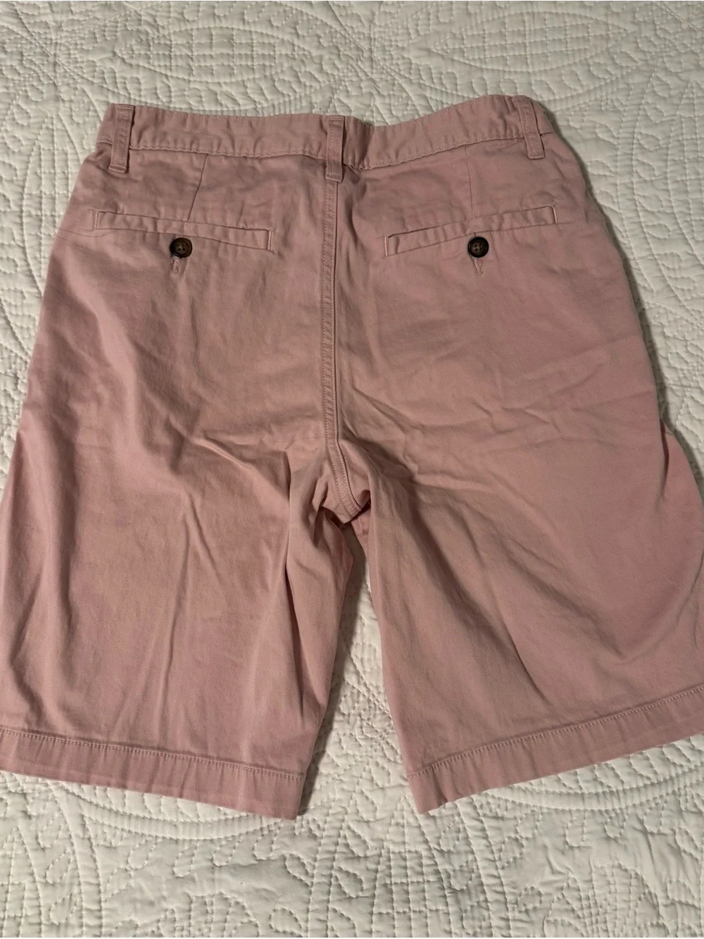 George Soft Blush Cotton Shorts